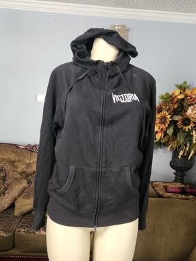 Victoria Sport Black Teddy Zip Hoodie Jacket